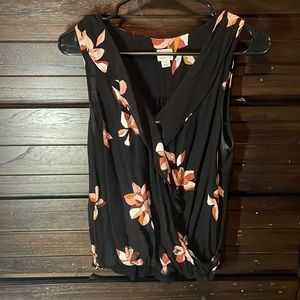 a new day medium black sleeveless blouse